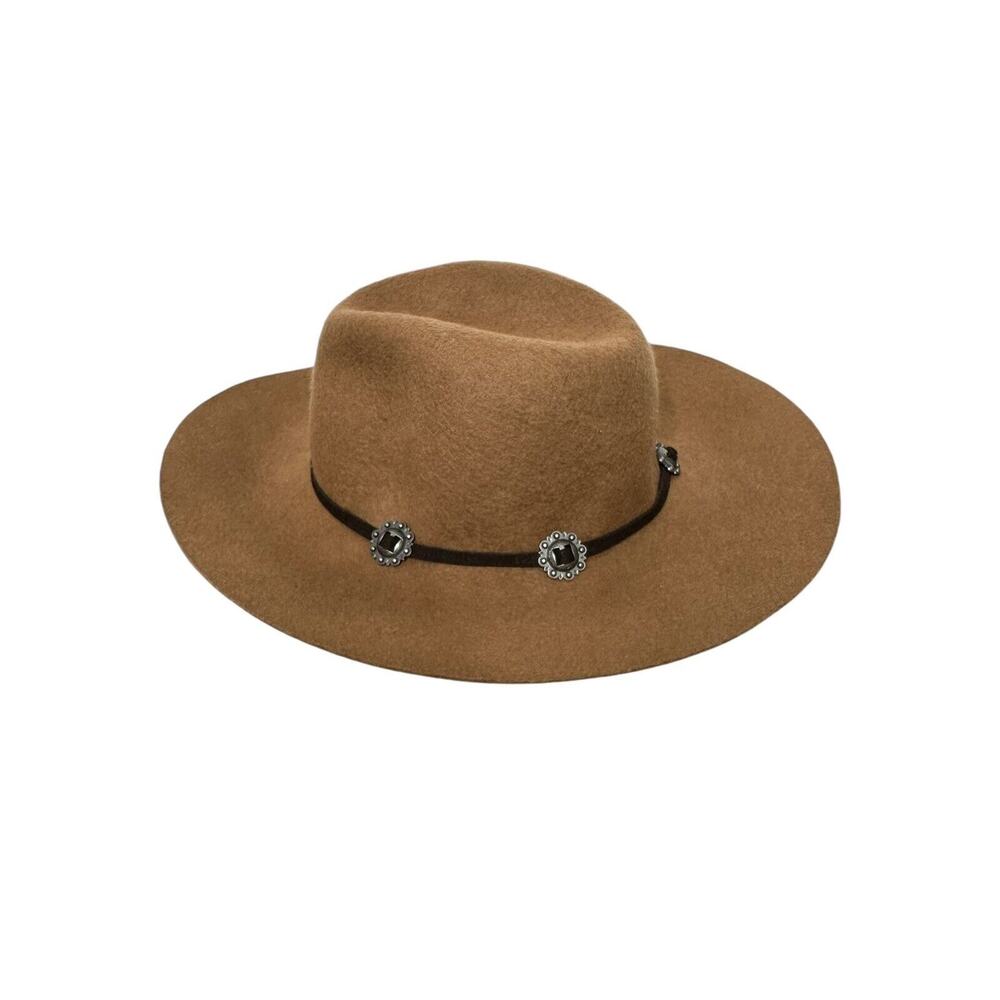 NWT American Eagle Womens Wool Western Hat One‎ Size Cowgirl Southwestern Brown